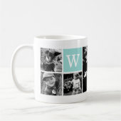 Mug Monogramme personnalisé de 5 Modèles photo (Gauche)