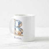 Mug Monogramme personnalisé de la côte initiale B Plag (Devant gauche)