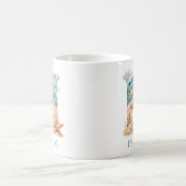 Mug Monogramme personnalisé de la côte initiale H Plag (Centre)