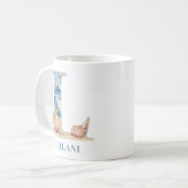 Mug Monogramme personnalisé de la côte initiale L Plag (Devant gauche)