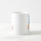 Mug Monogramme personnalisé de la côte initiale L Plag (Centre)