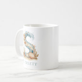Mug Monogramme personnalisé de la côte initiale S Plag (Devant gauche)