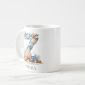 Mug Monogramme personnalisé de la côte initiale Z plag (Devant gauche)