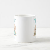 Mug Monogramme personnalisé de la côte X Initial Beach (Centre)