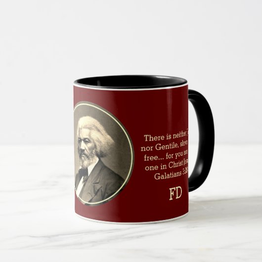 Mug Monogramme personnalisé FREDERICK DOUGLASS (Devant droit)
