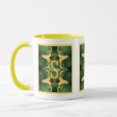 Mug Monogramme personnalisé initial nom Art de lys sau (Gauche)
