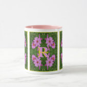 Mug Monogramme personnalisé initial nom Art de marguer (Centre)