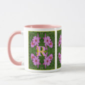 Mug Monogramme personnalisé initial nom Art de marguer (Gauche)
