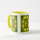 Mug Monogramme personnalisé initial nom Art Susan aux  (Devant gauche)