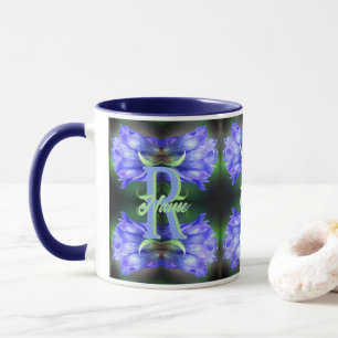 Mug Monogramme personnalisé initial nom Gentiane Art f