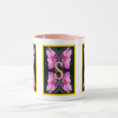 Mug Monogramme personnalisé initial nom Rose Cosmos (Centre)