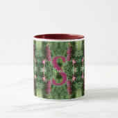 Mug Monogramme personnalisé initial prénom cônes de pi (Centre)