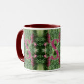 Mug Monogramme personnalisé initial prénom cônes de pi (Devant gauche)