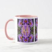 Mug Monogramme personnalisé Initiale Nom Abeille à mie (Gauche)