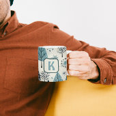 Mug Monogramme personnalisé L'hiver arrive