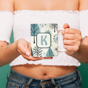 Mug Monogramme personnalisé L'hiver arrive