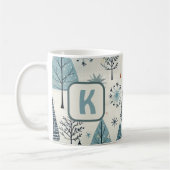 Mug Monogramme personnalisé L'hiver arrive (Gauche)