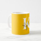 Mug Monogramme personnalisé moderne et dynamique - (Devant gauche)