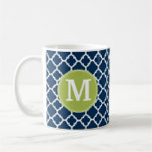 Mug Monogramme personnalisé Motif géométrique de la Ma (Gauche)