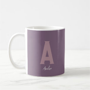 Mug Monogramme personnalisé Purple Mist