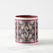 Mug Monogramme personnalisé Vos initiales Nom Lys (Centre)