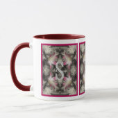 Mug Monogramme personnalisé Vos initiales Nom Lys (Gauche)