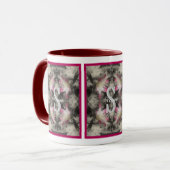 Mug Monogramme personnalisé Vos initiales Nom Lys (Devant gauche)