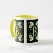 Mug Monogramme personnalisé Votre initiale Nom Art de (Devant gauche)