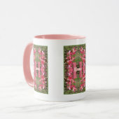 Mug Monogramme personnalisé Votre initiale Nom Art du (Devant gauche)