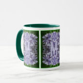 Mug Monogramme personnalisé Votre initiale Nom Fleur d (Devant gauche)