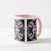 Mug Monogramme personnalisé Votre initiale Nom Géraniu (Devant droit)