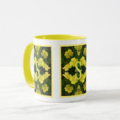 Mug Monogramme personnalisé Votre initiale Nom Géraniu (Devant gauche)