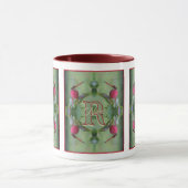 Mug Monogramme personnalisé Votre initiale Nom Libellu (Centre)