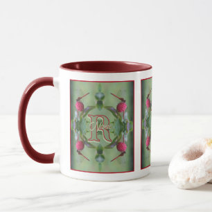 Mug Monogramme personnalisé Votre initiale Nom Libellu