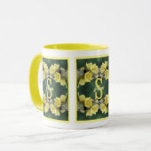 Mug Monogramme personnalisé Votre initiale Nom Mullein (Devant gauche)