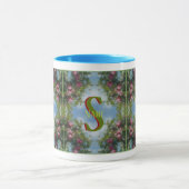Mug Monogramme personnalisé Votre initiale Nom Pommes (Centre)