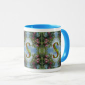 Mug Monogramme personnalisé Votre initiale Nom Pommes (Devant droit)