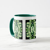 Mug Monogramme personnalisé Votre initiale Nom Roses s (Devant gauche)
