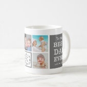 Mug Monogramme photo du meilleur père de Fête des père (Devant droit)