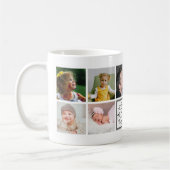 Mug Monogramme photo du meilleur père de Fête des père (Gauche)