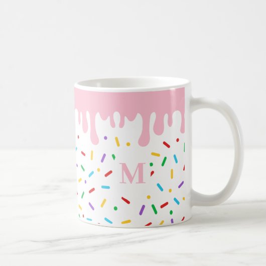 Mug Monogramme Pink Drift et arroser la glace (Droite)