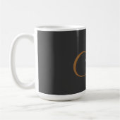 Mug Monogramme plat tendance Nom initial (Gauche)