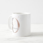 Mug Monogramme Première Lettre Moderne O Boho Personna (Devant gauche)