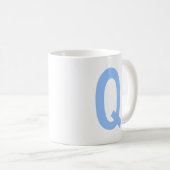 Mug Monogramme Q initial (Devant droit)