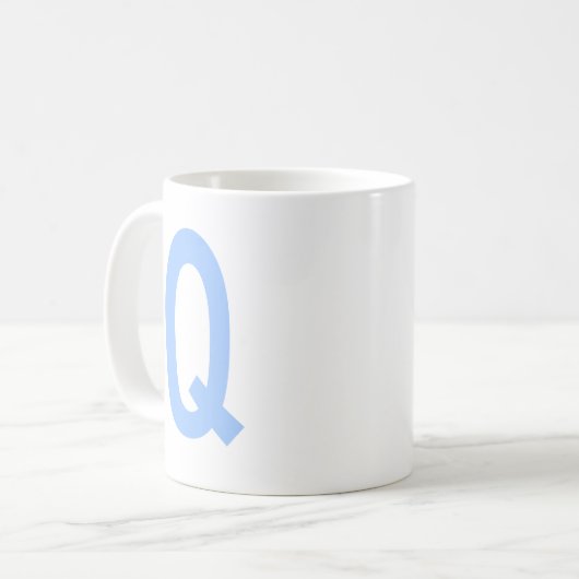Mug Monogramme Q initial (Devant gauche)