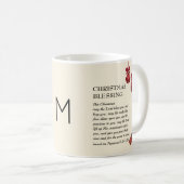 Mug Monogramme QUE LE SEIGNEUR VOUS BÉNISSE | Noël (Devant droit)