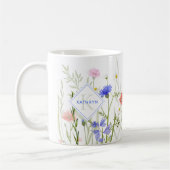 Mug Monogramme Rainbow Wild Flower personnel (Gauche)