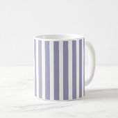 Mug Monogramme Rayure Violet Clair (Devant droit)