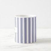 Mug Monogramme Rayure Violet Clair (Centre)