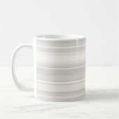 Mug Monogramme rayures beiges (Gauche)